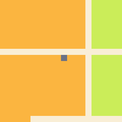 The image shows a map of Savannah, with a green square representing a building or property. The map also includes a blue square that stands out from the rest. The surrounding area appears to be a mix of orange and yellow colors, possibly indicating different types of properties within the city. The text "Savannah Plot" is present in the image, which might suggest an interesting story behind this particular location.