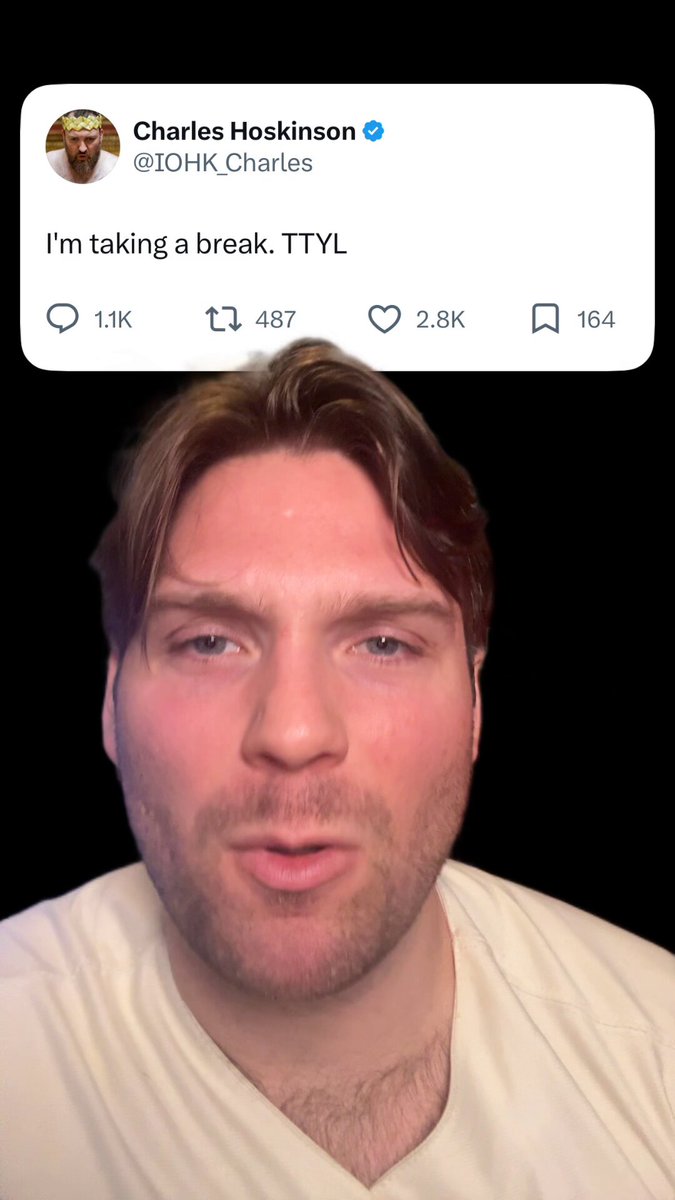 The image features a man wearing a white shirt with his mouth open as if he's speaking or making a face, possibly expressing frustration or annoyance. The caption of the image reads "What do you want from @IOHK_Charles? There’s a lot of complaining and blaming in the Cardano community, but not many people are working on real solutions. When things don't go the way people hoped, it's easy to blame the leader. But if you truly care about Cardano and want it". The man's facial expression and body language suggest that he is upset or angry with someone, possibly a leader in the Cardano community who has not been addressing their concerns effectively.