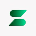 A small green stylized logo on a white background, resembling two angled arrows or chevrons forming a geometric shape.