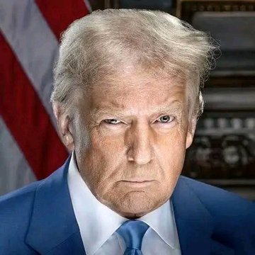 This image shows Donald Trump, whose company Trump Media has acquired $900 million worth of Bitcoin, a detail mentioned in the accompanying post as a reason for political opposition.
