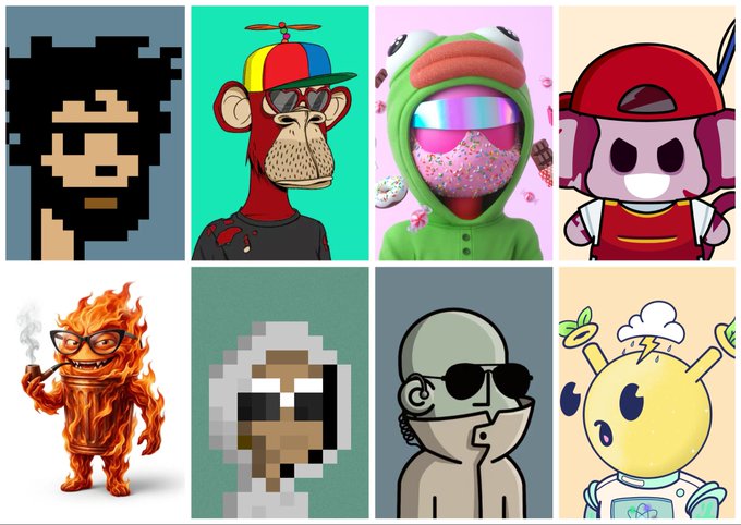 The image features a collection of nine different cartoon characters, each wearing unique costumes and accessories. These characters are depicted in various poses and settings, showcasing their distinct personalities. The post suggests that these characters might be worth something or have value due to their rarity or collectability. This could mean they are part of a limited edition series or have been created by a well-known artist.