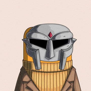 The image features a cartoon character wearing a helmet with a shield, which has been edited to include two additional grails at the bottom of the image. The character also wears a brown jacket and a yellow scarf around their neck. The caption for this image reads "Just added 2 mor fwogs grails to my ㅤㅤㅤㅤㅤㅤㅤㅤㅤㅤㅤㅤㅤㅤㅤㅤㅤㅤㅤㅤㅤㅤㅤㅤㅤㅤㅤㅤㅤㅤㅤ
