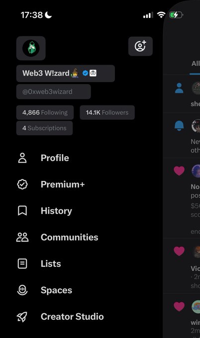 The image shows a phone screen with a social media app, specifically a Twitter app. The main focus of the image is a conversation between two people, one of whom has tagged another person in their profile picture. The other person has responded by liking the photo. The conversation also includes mentions of "Web2 Wizard" and "@oxb wizard". This indicates that the users might be discussing or sharing content related to the Web2 Wizard account on Twitter.