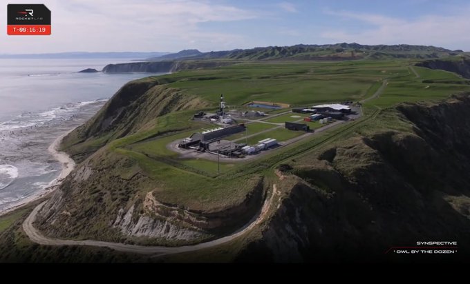 An aerial landscape image shows a coastal facility with buildings situated on green cliffs overlooking the ocean, featuring a 'CALL OF DUTY' logo with the text 'T: 90:16:19' and watermarks for 'SYNSPECTIVE' and 'OWL BY THE DOZEN'.