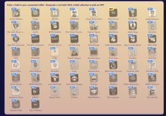 A screenshot of an NFT collection page displaying a grid of small profile picture icons with blue verification checkmarks.