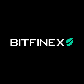 The image displays the Bitfinex logo, featuring the company name in bold white text alongside a green leaf icon on a black background. This branding relates to the post about Bitfinex Securities announcing a $50M tokenized capital raise to launch ALKN, a security backed by a $1.6B stockpile of high-purity nickel wire in Switzerland.