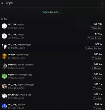 The image shows a computer screen displaying a webpage with various posts related to cryptocurrencies, such as Wojak. The text "wojak" appears multiple times, indicating that several posts have been made about the cryptocurrency. In particular, there is a post titled "Wojak" and another titled " Ethereum: $wojak". The page also provides information about different altcoins like "Fee", "Green Wojak", "Bags of Cash", "Rich", and others. This image focuses on how the posts are related to the main topic, Wojak.