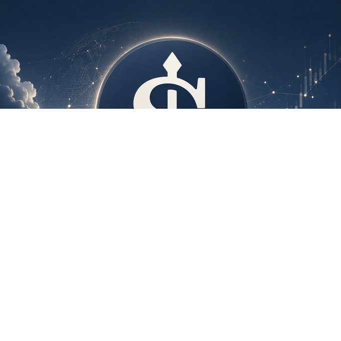 A dark blue graphic with a glowing circular emblem and a stylized ship anchor icon, overlaid with a faint globe and network connections, visually echoing the post's theme of tokenizing a ship (@EthraShip) as a complex, dynamic real-world asset rather than simple passive collateral.