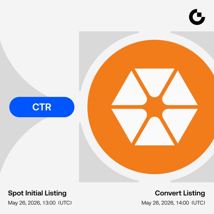 urn logo with six points and a hexagon, accompanied by the text "CTR" and "Convert Listing", with two dates and times displayed below.