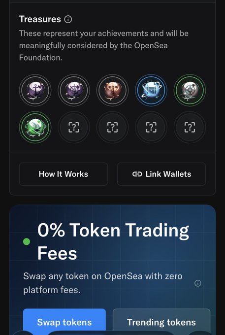 The image shows a screenshot of an app called "0% token trading fees". It appears that there are multiple options for trading tokens, with at least seven different types displayed. The app allows users to trade tokens using their own money or through a peer-to-peer network. The user interface is simple and straightforward, making it easy to navigate and understand the various features of the app.