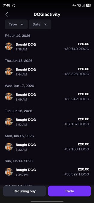 The image shows a phone screen displaying a list of dates and amounts for various transactions, including one involving Bitcoin. The text indicates that the person who owns this account has been collecting Bitcoin and is now selling it. The post suggests that the owner is waiting for confirmation before receiving payment, while others have already confirmed their transaction.