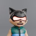 A small cartoon cat character wearing a red and black mask and a green vest stands against a plain background, appearing as the mascot for the @NekitoNFT Twitter account's "GmGM" greeting.