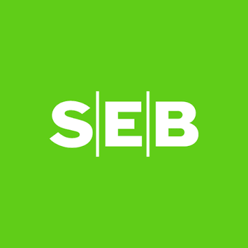 A green logo displaying the white letters 'SEB' with vertical line separators between each letter.