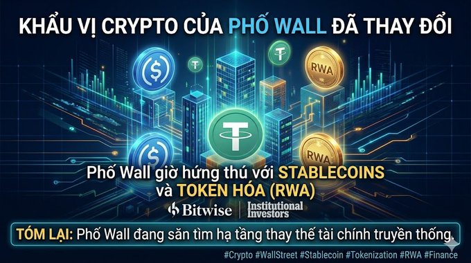 "Wall Street is shifting its crypto appetite: Farewell to the pure Bitcoin frenzy, welcome to the era of Real-World Applications & Utility."