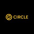The image shows the yellow Circle logo with its stylized symbol on a black background, alongside the text "CIRCLE," representing the fintech company that has received full OCC approval to become a U.S. national trust bank, as highlighted in the accompanying post.