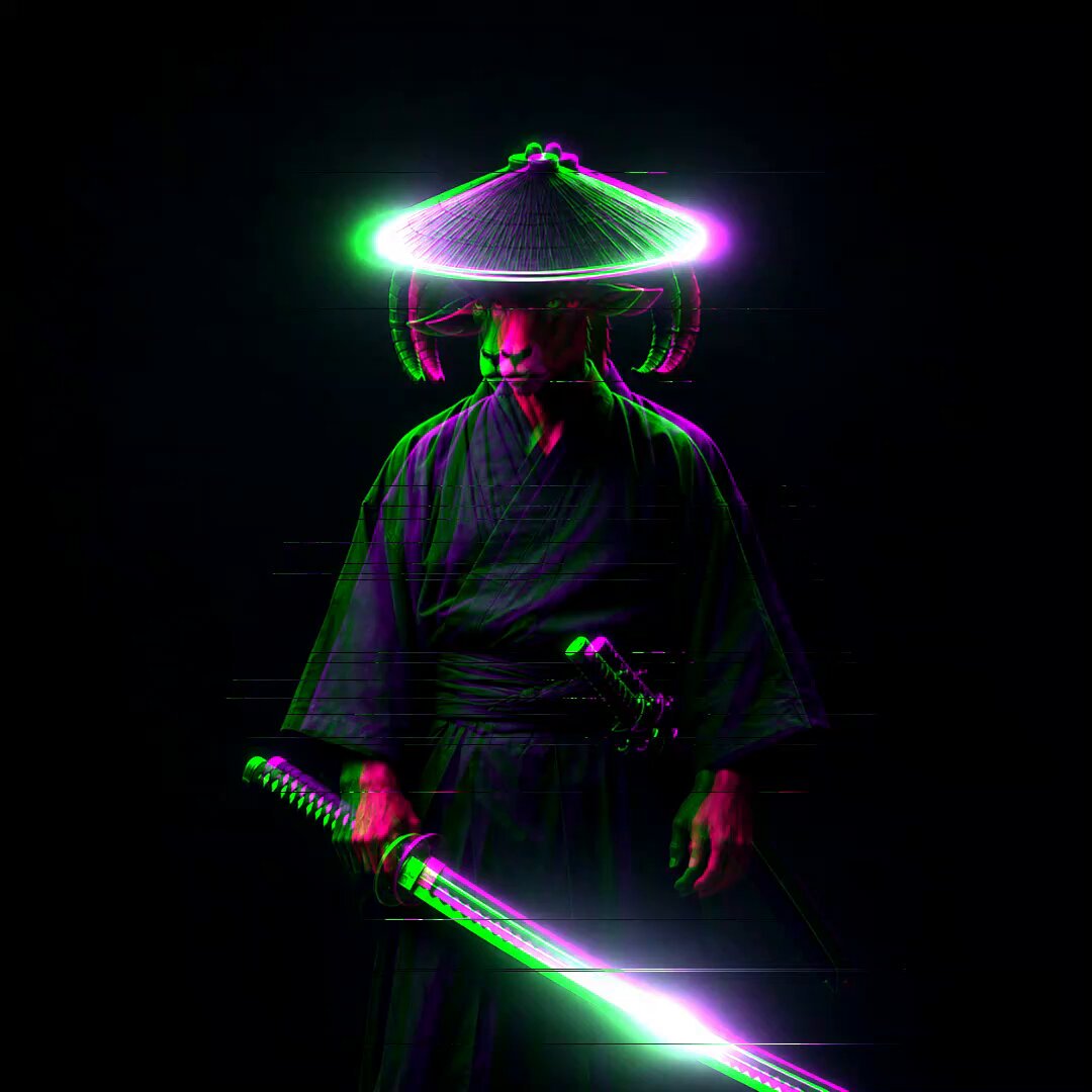 The image features an illustration of a person dressed as a warrior or ninja with a green hat and holding a sword. The background is black, which contrasts with the vibrant colors of the figure's outfit and weapon. The caption below the image reads "While everyones doom scrolling before bed, a couple projects are quietly building something that lasts @CNPYNetwork is". This suggests that the image might be related to a post about the importance of consistent sleep habits or the benefits of using AI insights for personal growth.
