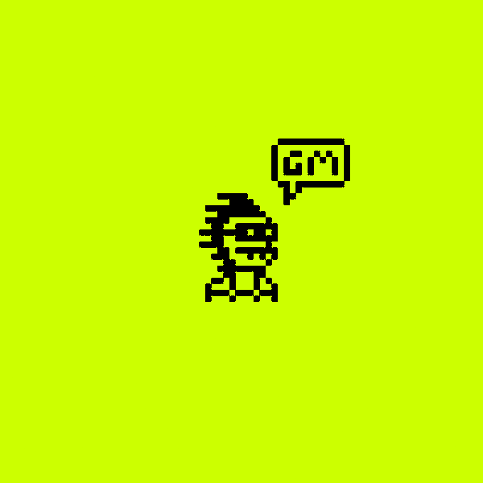 This image is pixel art of an anime character. It appears to be related to GM Hoodies.