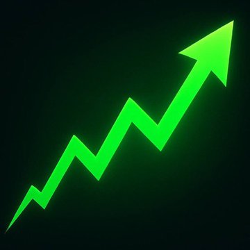 A bright green upward-trending arrow on a dark background symbolizes bullish growth and positive momentum, visually reinforcing the post's teaser of major upcoming news. The glowing chart-like arrow suggests a significant upward move, hinting that the upcoming announcement could be favorable for investors.