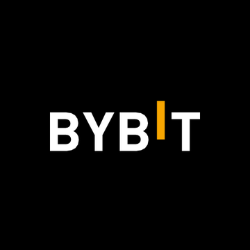 The image displays the "BYBIT" logo in white and yellow text on a black background. The logo relates to the accompanying post about a US court granting Bybit a preliminary injunction to freeze assets connected to the $1.5 billion Lazarus Group hack.