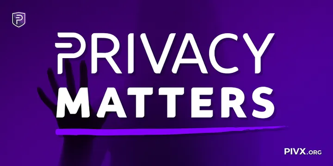 The image features a purple banner with white text that reads "Privacy Matters" against a gray background. The banner also includes an illustration of a hand holding up a phone screen, which adds a visual element to the message. The overall design suggests that the image is related to privacy and digital communication issues in today's world.