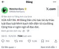 The image shows a Facebook post from "VeChain&Nature" dated about 22 hours ago, discussing a topic related to "VUA XÂY DỰ" and "Hệ thống" with an image attached, and the accompanying caption discusses Pi Network's V27 Update reaching a critical milestone in its development.