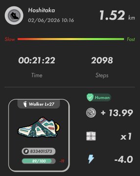 The image shows a fitness tracking app with various data points displayed, including the number of steps taken, calories burned, and distance traveled. The app also provides information about the user's walking speed and the time spent on each step. There are two different types of shoes in the image - one is a sneaker, while the other appears to be a boot or a shoe with a distinct design.
