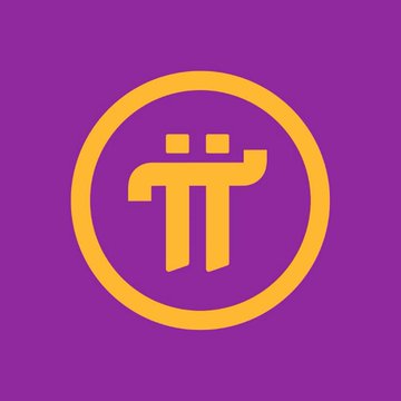 The Pi Network cryptocurrency logo, featuring a stylized π symbol in orange within a circle on a purple background.