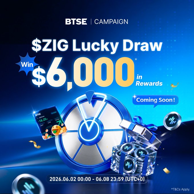 In the image, there are multiple coins floating around on a blue background, which could symbolize an upcoming event or a lucky draw with a monetary reward attached to it. A clock is also featured on the image, further emphasizing the sense of time-boundness associated with the topic. The post displays text and graphics that provide details about a big drop soon happening with $6,000 in rewards, including a Lucky Draw, and hints about an upcoming chance to win BIG along with some bonus points.