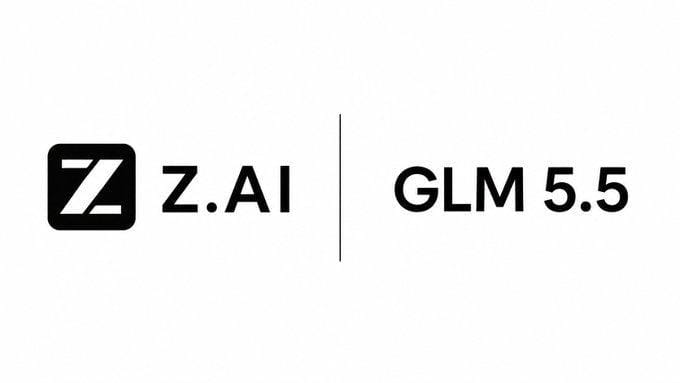 The image shows the Z.AI logo alongside the text "GLM 5.5," representing the upcoming flagship AI model that Z.AI is set to release in August, which is highlighted in the caption as a major leap from version 5.2 with 1T+ parameters and a 1M context window.