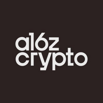 The image displays the white "a16z crypto" logo on a dark brown background, representing Andreessen Horowitz's crypto division. The logo is featured alongside news of Proof Of Play, an A16z-backed Web3 game developer, shutting down operations.