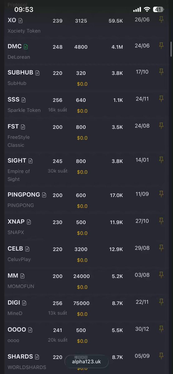 The image features an inventory of projects listed with their respective prices. The project named "XLB" has been described as a highly speculative one, possibly aiming for double digits return if held for more than two days. Airdrop options are also available on this project. The other projects show varied levels of interest and potential returns based on holding them for several days. In the background, there is text that says "More than 100 projects for $0 if you hold Binance Alpha airdrop". This suggests that investing in these projects might be worth considering if the market conditions are favorable.