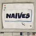 A stylized graphic or sketch featuring the word 'NAIVES' in large blue capital letters inside a box on a white background.