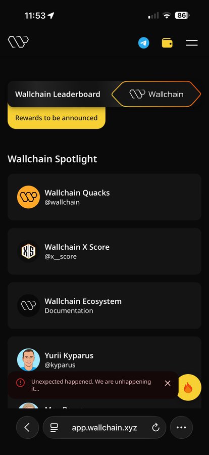 The image shows an iPhone screen displaying a list of campaign names, including "Wallchain Select Campaigns", with a rating system for each campaign. The user has left a comment about the campaigns, stating that they are "unlikely". The post also mentions that there is a new app called "WalkingClub" and a link to its website.
