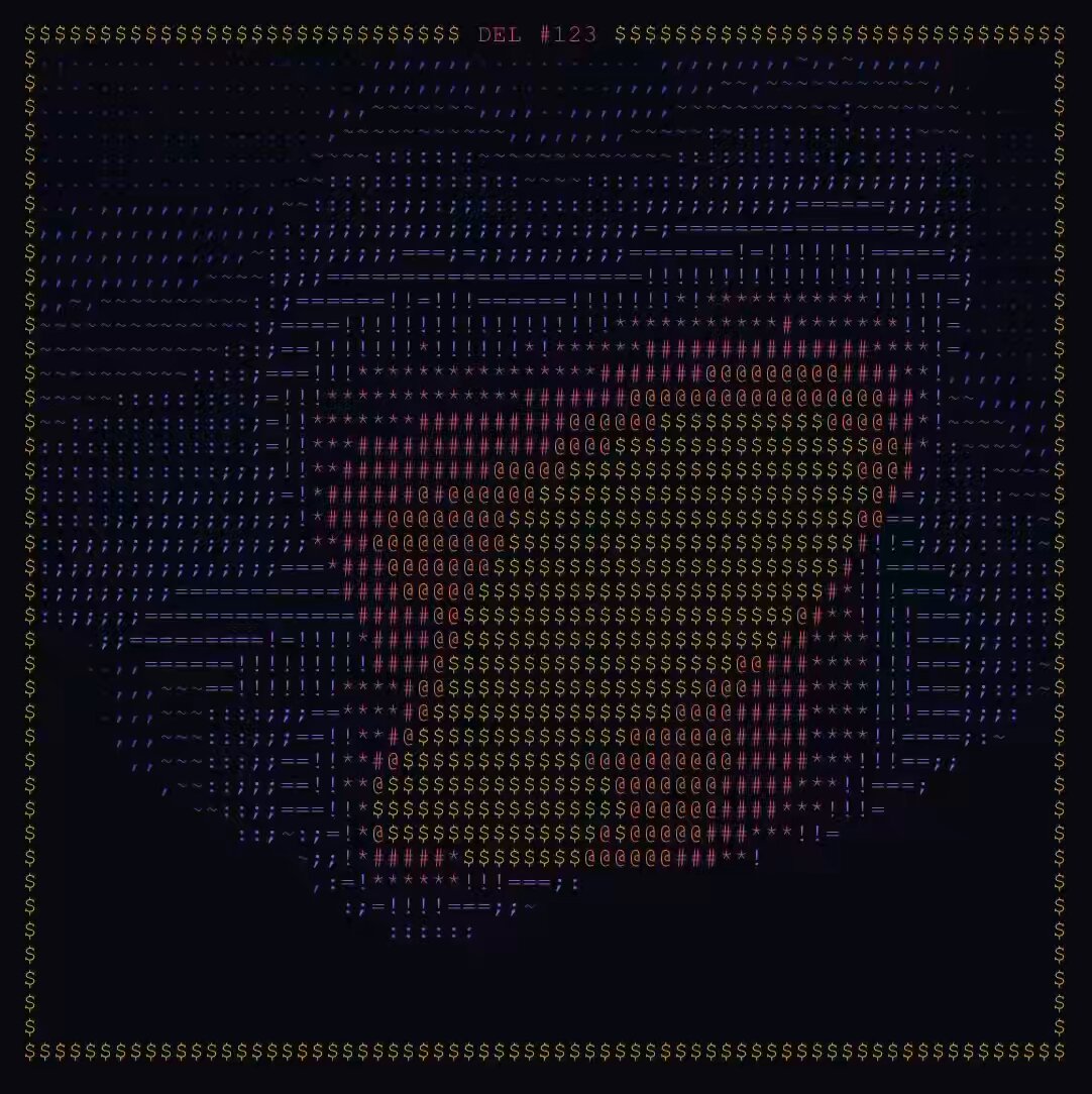 The image features a digital art piece with a large, abstract design composed of small squares or rectangles filled with various colors including pink, yellow, blue, green, and orange. The background of the artwork is black, providing contrast for the vibrant colors within the design. The text "Feeling PsycheDELic on the ethereum blockchain" is present in the image, which may be a reference to the artist's inspiration or the concept behind their work.