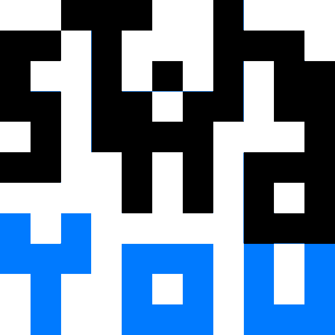 A pixelated, abstract block pattern in black, white, and blue with no visible text, evoking a digital or blockchain aesthetic that complements the post's celebration of Ethereum's immense transaction volume and reliability.