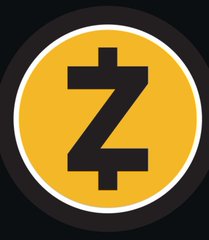 A circular yellow logo with a black 'Z' symbol resembling the Zcash cryptocurrency logo.
