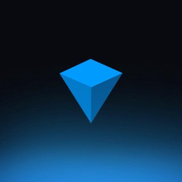 A blue diamond/gem icon floats against a dark background, visually reinforcing the post's teaser by symbolizing something precious and valuable—"something incredible" arriving soon, with the diamond shape suggesting worth, rarity, and excitement.