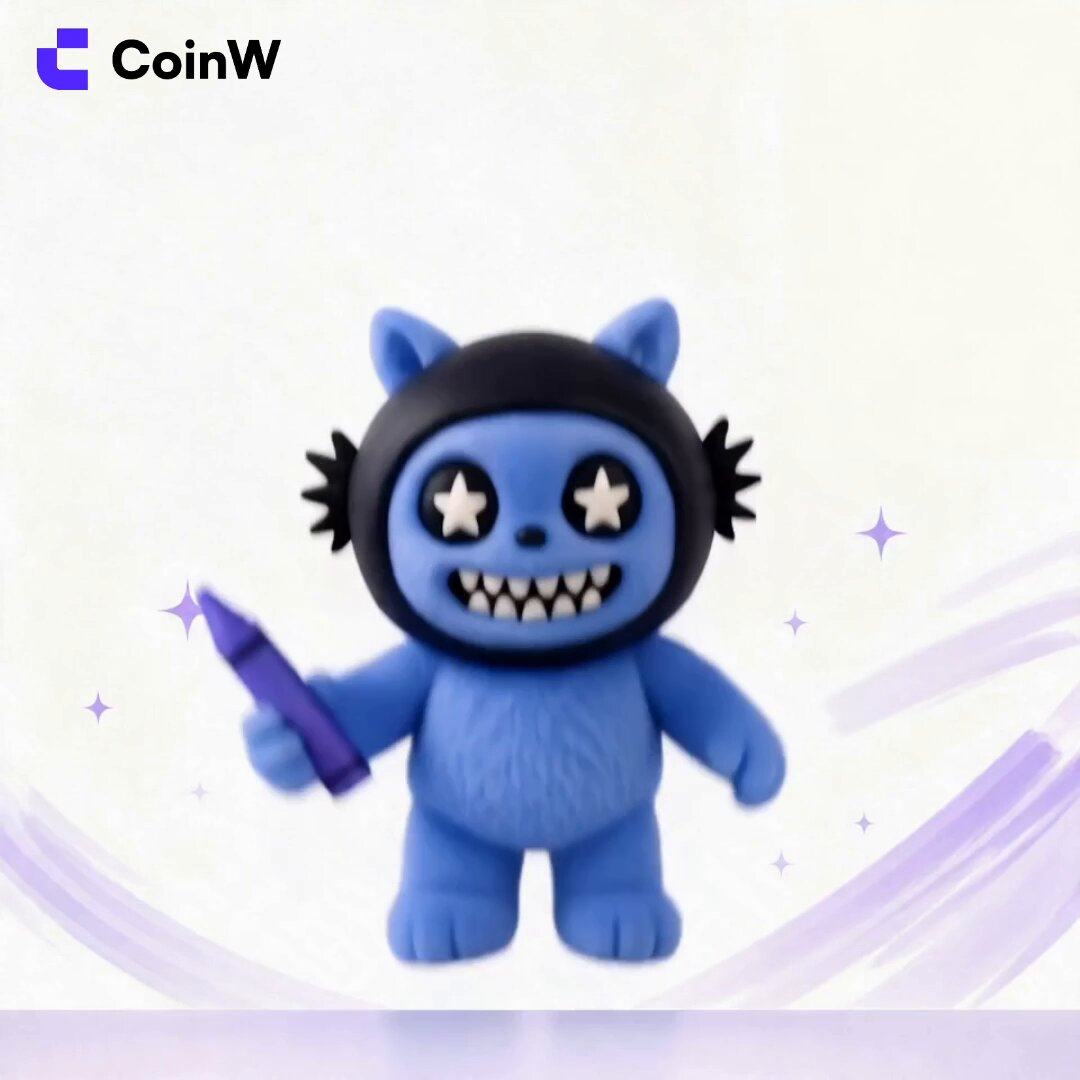 The image features a blue toy figure holding a purple marker with a smiley face drawn on its face, giving off a happy vibe. The toy figure appears to be wearing a helmet and has a star on its head. The background of the image is white, which contrasts nicely with the blue color of the toy figure. There are also stars scattered around the image, adding to the overall visual appeal.