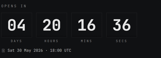 The image shows a black and white clock with four different time zones displayed at the top of the screen. The clock displays the current time for each zone, including the time in London (GMT) and other locations around the world. The text "Locked in Ponk Punks, hairylabs.io/mint 250k #pls" is also present on the image. This information suggests that there might be a post or article related to the clock's content, possibly about the time zones displayed or some other topic connected to the clock.