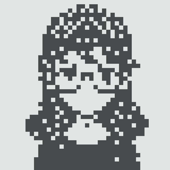 In a black and white digital artwork of a girl or woman wearing a tiara with a crown, there is some sort of code or text above her that reads "NORMI #3854 has been burned burned by murdahhhhhh.eth 1962 / 10,000 burnt normies.art". The focus on this part of the image would be to understand what it says and how it might relate to the image's content.