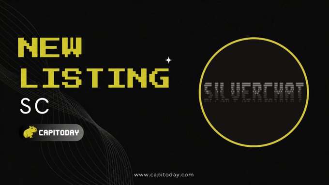 A graphic announces a 'NEW LISTING' for SILVERMAT on CapitoDay.