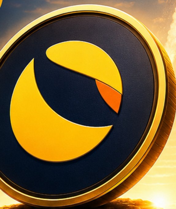 A 3D rendered coin with a gold rim and dark blue/black face featuring a stylized yellow and orange eagle or bird logo emblem.