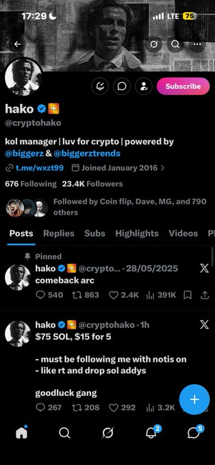 The image shows a Twitter feed with multiple posts, including one from a user named Hako who wants to bless someone's son. The post includes a link to a video that can be viewed by following the hashtag "Mummy come and see oo". The post also mentions that it is about a boy named Notis.
