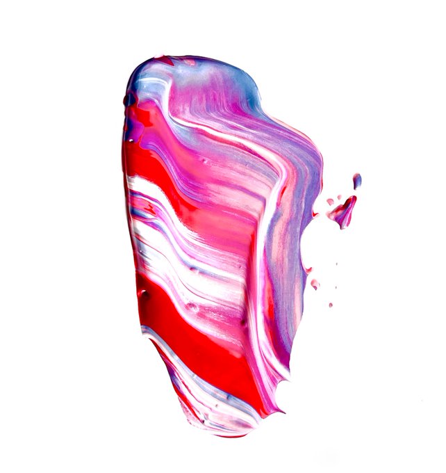 화리스테이블, a painting of a flower with red, white, and blue colors.