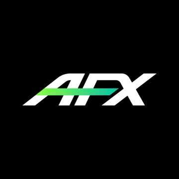 The image shows the AFX logo, featuring white stylized text with a green horizontal accent line, set against a black background. It relates to the news by representing AFX Trade, the project whose bridge on Arbitrum was exploited for $24.15M in USDC, prompting a 30% white hat bounty offer for the return of funds.