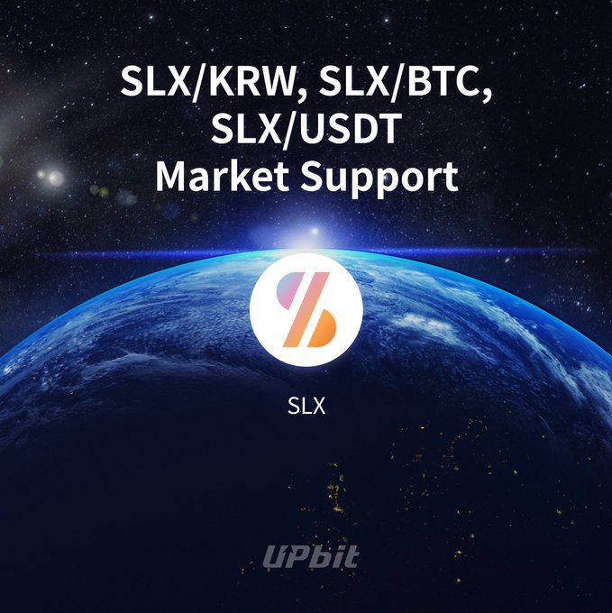 The image features a planet with stars, which serves as the backdrop for an advertisement promoting digital asset trading support services. The text "New Digital Asset Solstice (SLX) Trading Support Guide" is displayed above the planet, indicating that this is a guide or resource related to cryptocurrency trading and market support.
