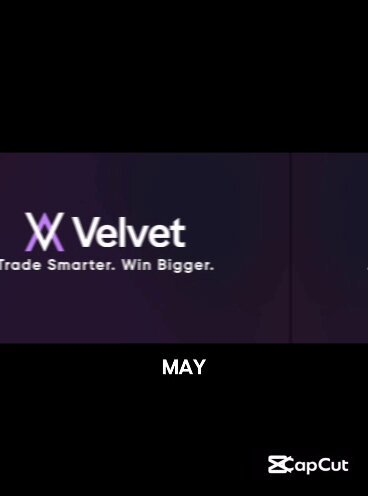 The image shows a purple banner with white text that says "Velvet" and "May". The text also includes the phrase "There are months where you feel the ground shifting under a project, and May was one of those for @Velvet_Capital". This suggests that there is an ongoing project or venture related to Velvet, which has been named after the company. The post appears to be discussing the progress made by Velvet in May, possibly highlighting their achievements or milestones during that time period.