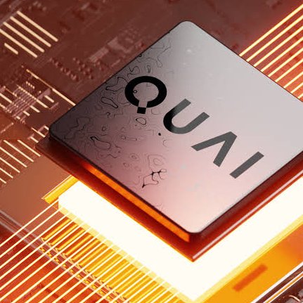 A close-up, stylized render of the Quai Network chip displaying the "QUAI" logo sits atop a glowing circuit board, visually emphasizing the project's tech-focused branding. The image complements the post by reinforcing Quai Network's identity as a low-cap crypto project ($QUAI) being highlighted as an underrated, revenue-producing investment opportunity.