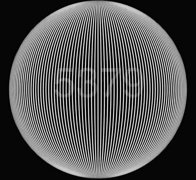 An abstract image featuring a sphere made of white vertical lines on a black background with the word "SECURE" faintly visible in the center.
