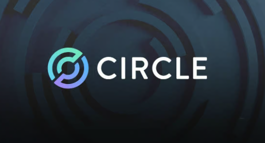 The image displays the "CIRCLE" logo with a circular green and blue gradient icon on a dark background, visually representing Circle Internet Group, the subject of Mizuho's downgrade news. The brand name displayed corresponds to the ticker $CRCL mentioned in the accompanying post about the analyst downgrade.